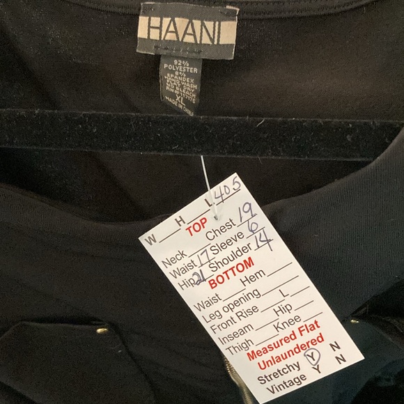 Haani XL black rolled sleeve dress with belted waist. 38” chest 400 - Picture 5 of 5